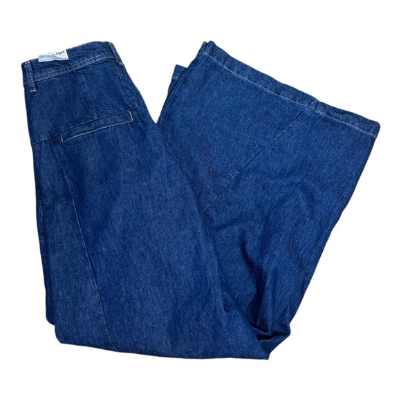 Free People Equinox Blue Denim Wide Leg Jeans Women's Size 26 NWT - Picture 4 of 8